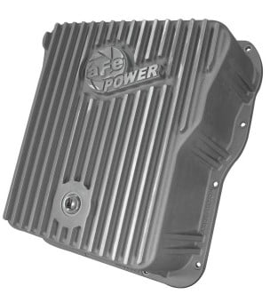afe transmission pan cover (raw); gm diesel trucks 01-14 v8-6.6l (td) 46-70070