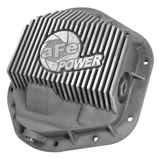 afe front differential cover (raw; street series); ford diesel trucks 94.5-14 v8-7.3/6.0/6.4/6.7l 46-70080