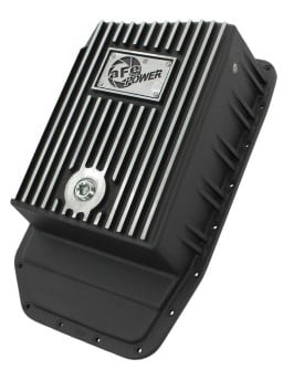 afe power transmission pan black machined 09-14 ford 6r80 f-150 trucks 46-70172