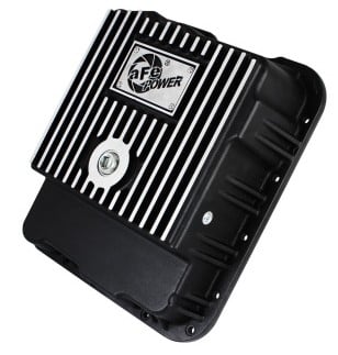 afe transmission pan (black w/ machined fins) gm trucks 99-16 (4l60-e/4l60e/4l65e/4l70e/4l75e) 46-70242