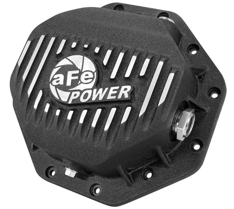 afe rear differential cover black machined pro dodge/ram 94-15 corporate 9.25 (12-bolt) w/ gear oil 46-70272-wl