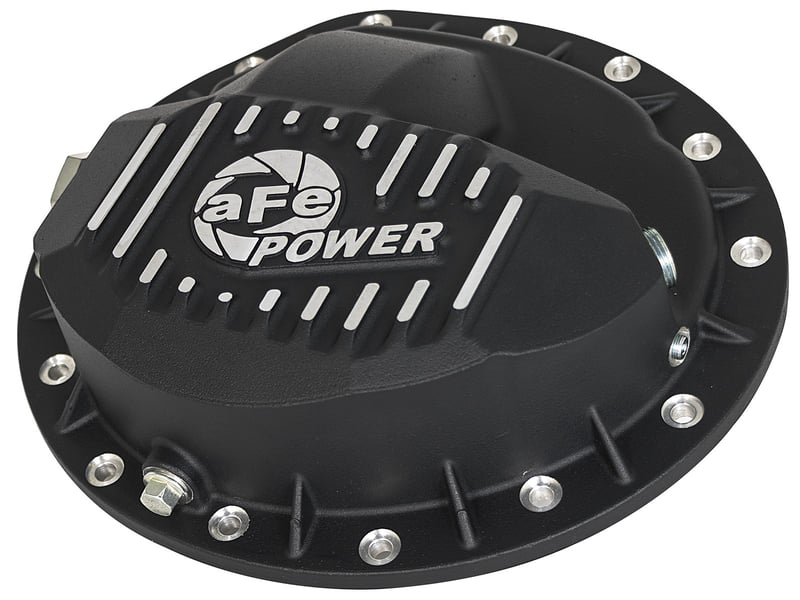 afe power pro series rear differential cover black w/ machined fins 01-13 gm trucks 2500/3500 (gm 9.5-14) 46-70372