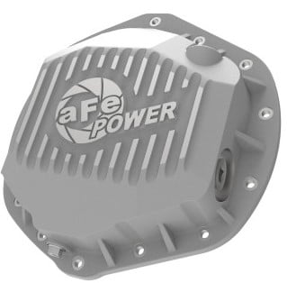 afe power pro series rear differential cover raw w/ machined fins 14-18 dodge ram 2500/3500 46-70390