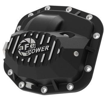 afe pro series front differential cover black 2018+ jeep wrangler (jl) v6 3.6l (dana m186) 46-71010b