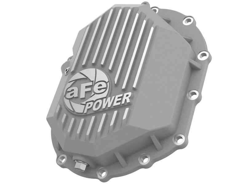 afe power 11-19 gm 2500-3500 aam 9.25 axle front differential cover raw machined street series 46-71050a