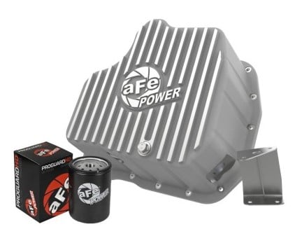 afe power 11-16 gm diesel 2500hd / 3500hd v8-6.6l (td) street series engine oil pan raw w/ machined 46-71080a