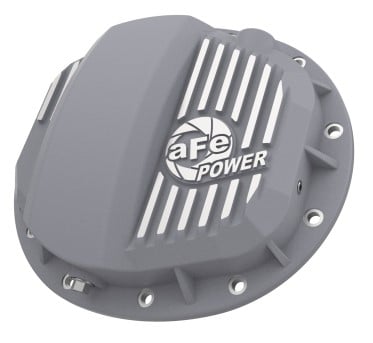 afe pro series gmch 9.5 rear diff cover raw w/ machined fins 19-20 gm silverado/sierra 1500 46-71140a
