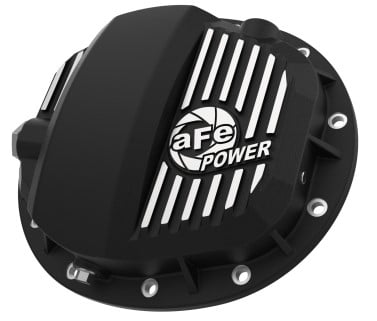 afe pro series gmch 9.5 rear diff cover black w/ machined fins 19-20 gm silverado/sierra 1500 46-71140b