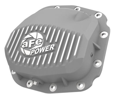 afe street series rear differential cover raw w/ fins 15-19 ford f-150 (w/ super 8.8 rear axles) 46-71180a