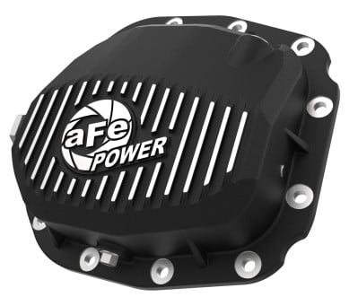 afe pro series rear differential cover black w/ fins 15-19 ford f-150 (w/ super 8.8 rear axles) 46-71180b