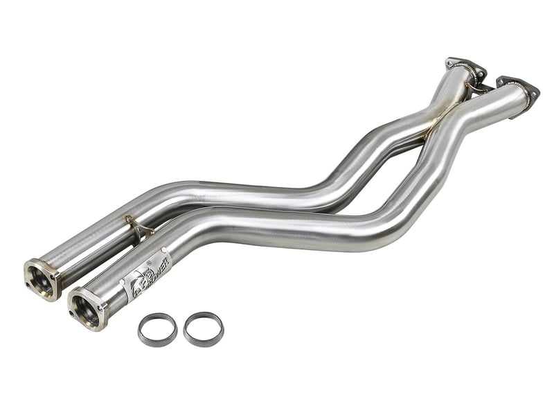 afe twisted steel hdr x-pipe ss-304 01-06 bmw m3 3.2l s54 48-36324