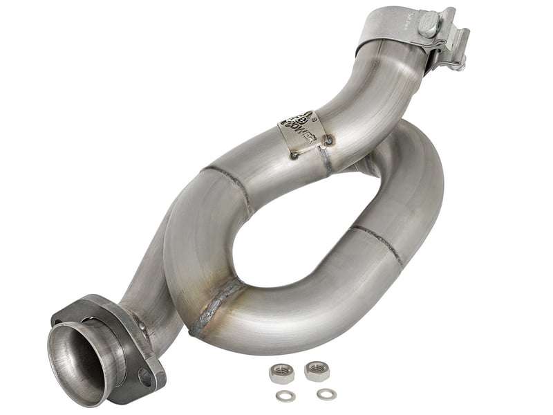 afe power twisted steel loop relocation pipe 12-18 jeep wrangler (jk) v6 3.6l 48-48021