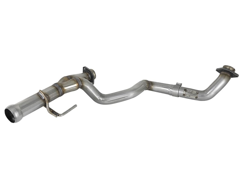 afe power twisted steel y-pipe 2-1/4in 409 ss exhaust system 2018 jeep wrangler (jl) v6-3.6l 48-48026