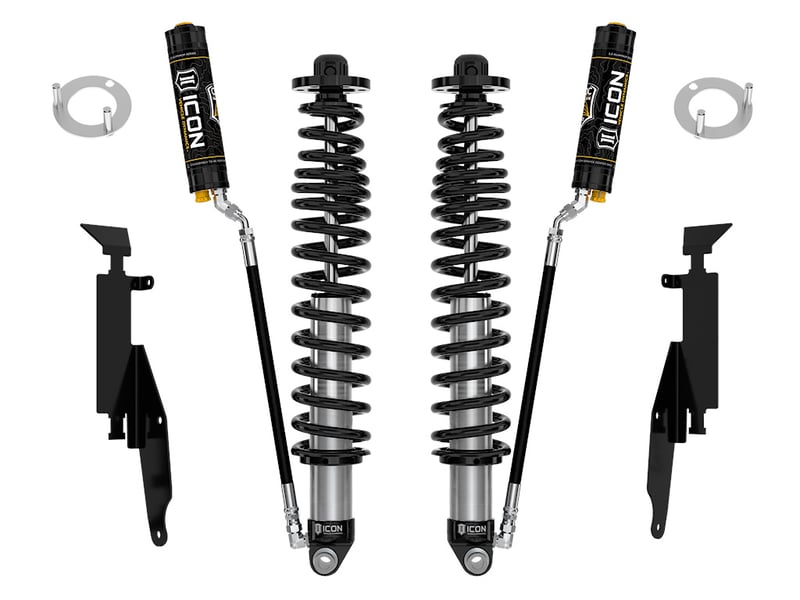 icon 2021-2023 ford bronco, rear, 1.25-3" lift, v.s. 2.5 series coilover kit, remote reservoir w/ cdcv, heavy rate spring 48711c