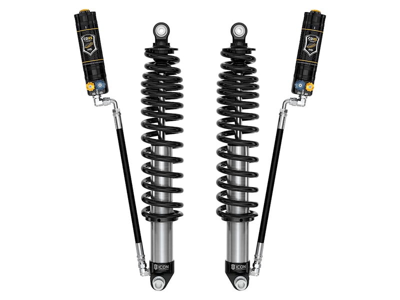 icon 2021-2023 ford bronco, rear, 1.25-3" lift, v.s. 2.5 series coilover kit, remote reservoir w/ cdxs 48710x