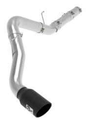 afe atlas 5in dpf-back alum steel exhaust system w/ black tip 19-20 ram diesel trucks l6-6.7l (td) 49-02078-b