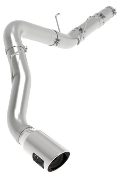 afe atlas 5in dpf-back alum steel exhaust system w/polished tip 19-20 ram diesel trucks l6-6.7l (td) 49-02078-p