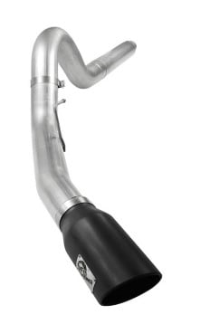 afe atlas 5in dpf-back aluminized steel exh sys, ford diesel trucks 08-10 v8-6.4l (td) black tip 49-03054-b