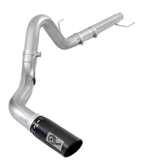 afe atlas 4in aluminized steel dpf-back exh 18-19 ford f-150 v6-3.0l (td) w/ black tip 49-03106-b