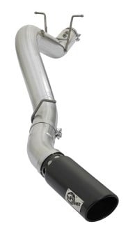 afe atlas 5in dpf-back aluminized steel exhaust system gm diesel trucks 2017 v8 6.6l (td) l5p 49-04085-b