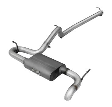 afe scorpion exhaust system cat back 2.5in aluminized hi-tuck 07-18 jeep wrangler jk v6 3.6/3.8l 49-08043