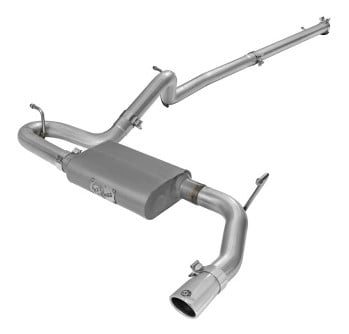afe scorpion 2-1/2in aluminized steel cat back exhaust 07-17 jeep wrangler v6-3.6/3.8l (4 dr) 49-08044-1p