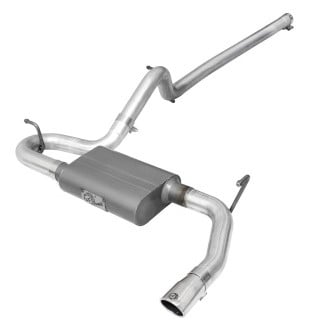 afe scorpion 2-1/2in alum steel cat-back exhaust w/pol tip 07-18 jeep wrangler (jk) v6-3.6l/3.8l 49-08045-p