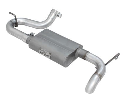 afe scorpion exhaust system axle back aluminized hi-tuck 07-17 jeep wrangler jk v6 3.6/3.8l 49-08046