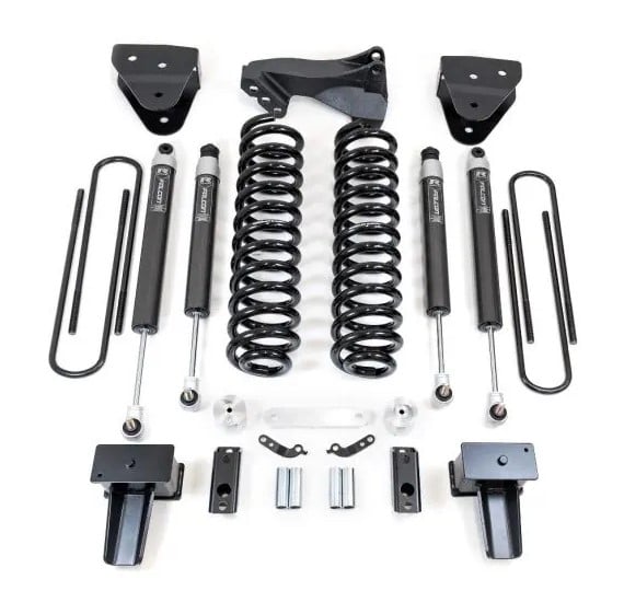 readylift 4" coil spring lift kit w/falcon shocks - ford super duty diesel 4wd 2017-2022 f-350/f-250 w/camper spring package49-27420
