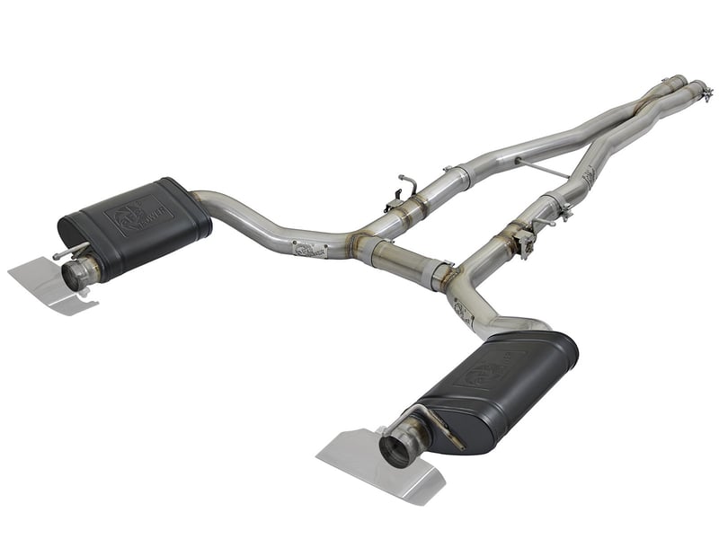 afe power mach force-xp 15-22 dodge challenger hellcat v8-6.2l 304 ss cat-back exhaust system 49-32053