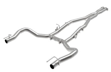 afe mach force-xp 3in 304 ss cat-back exhaust 15-20 dodge charger hellcat v8-6.2l/6.4l w/o muffler 49-32070nm