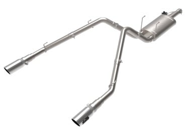 afe 09-18 ram 1500 v8 5.7l hemi gemini xv 3in 304 ss cat-back exhaust w/ polished tips 49-32083-p
