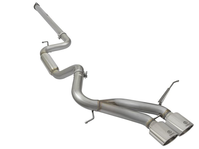 afe power takeda 3in 304 ss cat-back exhaust w/ polished tips 13-18 ford focus st l4-2.0l (t) 49-33083-p