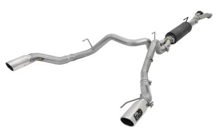 afe machforce-xp 3in to 3-1/2in 304 ss cat-back exhaust w/polished tips 17-18 ford f-150 raptor 3.5l 49-33094-p