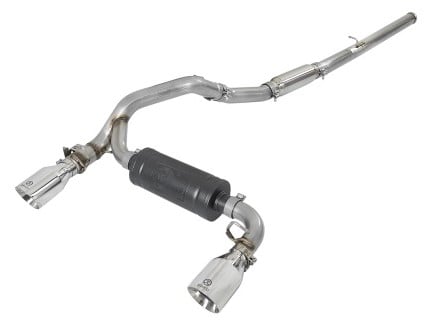 afe takeda 3in 304 ss cat-back exhaust w/ polished tip 16-18 ford focus rs 2.3l (t) 49-33103-p