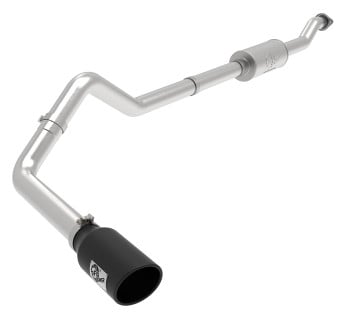 afe vulcan series 3.5in 409 ss cat-back exhaust 13-19 ford transit v6 3.5l (tt) w/ black tips 49-33112-b
