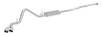 afe vulcan series 3 1/2in 304 ss cat-back 13-19 ford transit v6 3.5 twin turbo w/ polished tip 49-33112-p