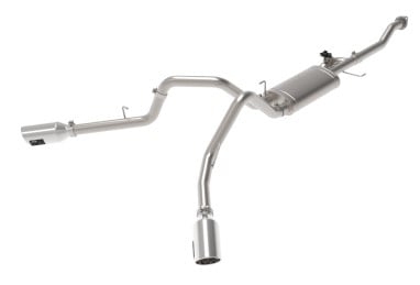 afe gemini xv 3in 304 ss cat-back exhaust 15-20 ford f-150 v6 2.7l/3.5 w/ polished tips 49-33123-p