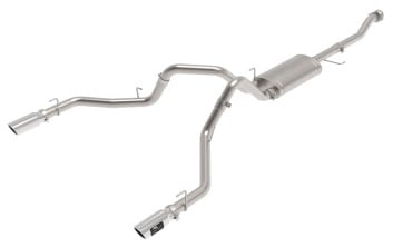 afe vulcan 3in 304 ss cat-back exhaust 2021 ford f-150 v6 2.7l/3.5l (tt)/v8 5.0l w/ polished tips 49-33127-p