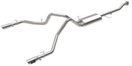 afe vulcan series 3in 304ss cat-back w/ polished tips 15-20 ford f-150 v6 2.7l/35l(tt) / v8 5.0l 49-33130-p