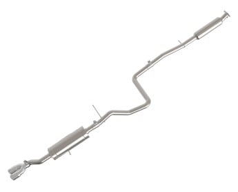 afe takeda series 2 1/2in 304 ss cat-back 14-19 ford fiesta l4-1.6l w/polished tip 49-33134-p