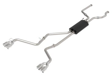 afe mach force-xp 2.5in. 304 ss c/b exhaust 20-21 ford explorer v6-3.0l - polished tip 49-33139-p