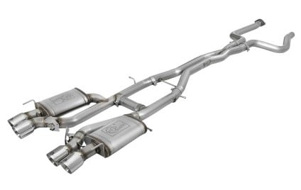 afe machforce xp 3in 304 ss cat-back dual mode exhaust w/ polished tips 16-17 cadillac ats-v v6-3.6l 49-34078-p