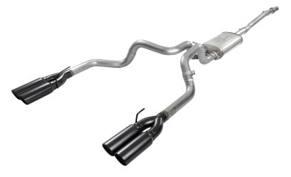 afe vulcan series 3in 304 ss exhaust cat-back w/ black tips 2019 gm silverado/sierra 1500 v8-5.3l 49-34105-b