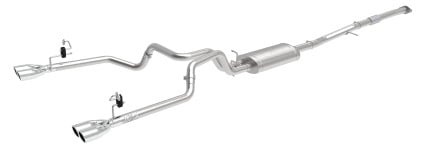 afe vulcan series 3-2.5in 304ss exh cat-back w/ pol tips 2019 gm silverado/sierra 1500 l4-2.7l (t) 49-34110-p