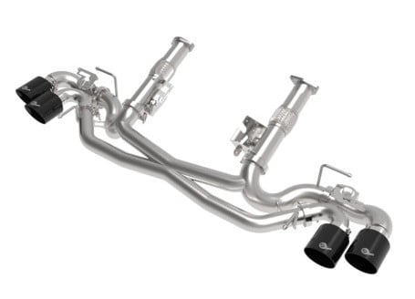 afe mach force-xp 304 stainless steel cat-back exhaust black 2020 chevrolet corvette c8 49-34124nm-b