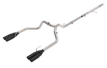 afe vulcan series 3in 304ss dpf-back 20-21 gm trucks l6-3.0l (td) lm2 - dual black tip 49-34130-b