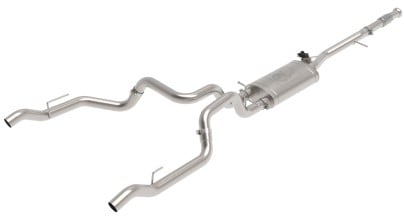 afe gemini xv 3in 304 ss cat-back exhaust w/ cutout 19-21 gm silverado/sierra 1500 v8 49-34138