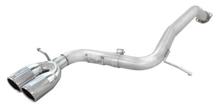 afe takeda exhaust axle-back 08-14 scion xb l4 2.4l 304ss polished dual tips exhaust 49-36018