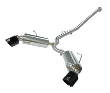 afe takeda exhaust axle-back 13-15 scion frs / subaru brz 304ss black dual tips exhaust 49-36023-b